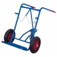 VARIOfit Stahlflaschenkarre 200kg Traglast für 2 Flaschen a 40-50 Liter mit Stützrad-small