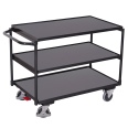 VARIOfit Tischwagen mit Schiebegriff und 3 Ladeflächen 985x595mm Anthrazitgrau-small