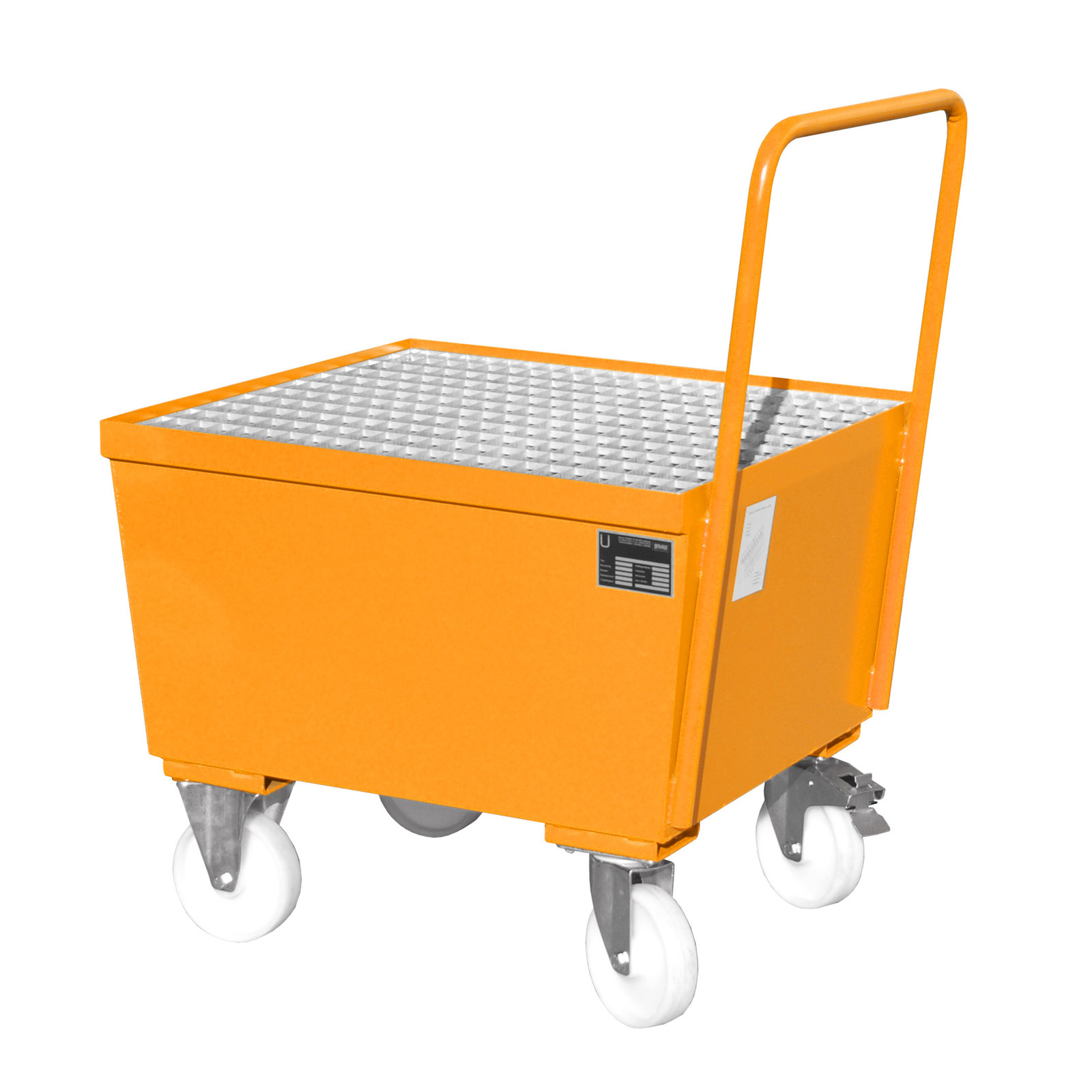 Bauer Fahrbare Auffangwanne AW-F 1, max. 1 Fässer, Gelborange