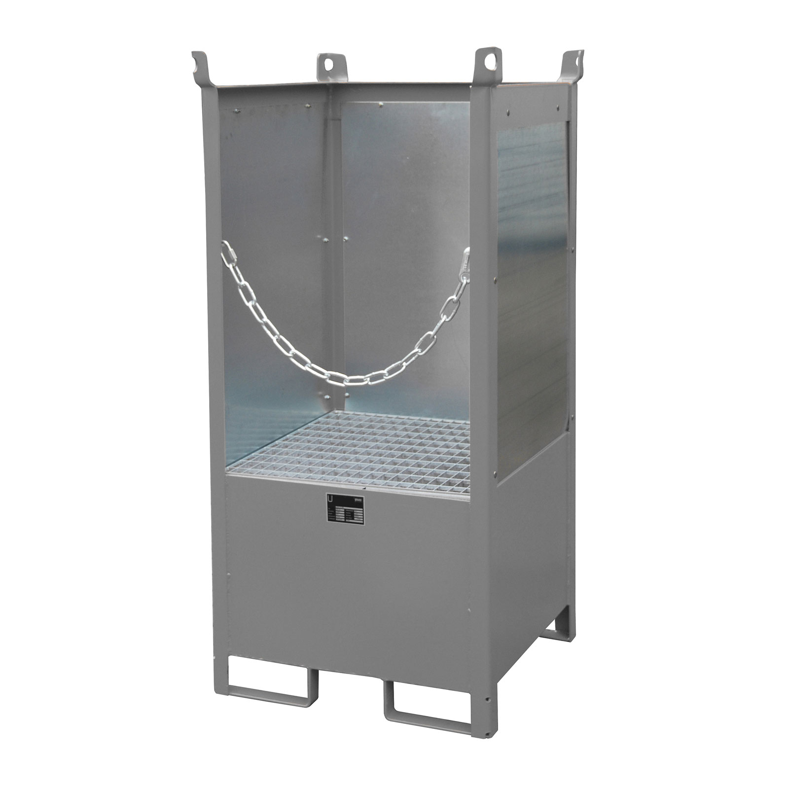 Bauer Fass-Stapelpalette FSP-1 G, lackiert, Mausgrau