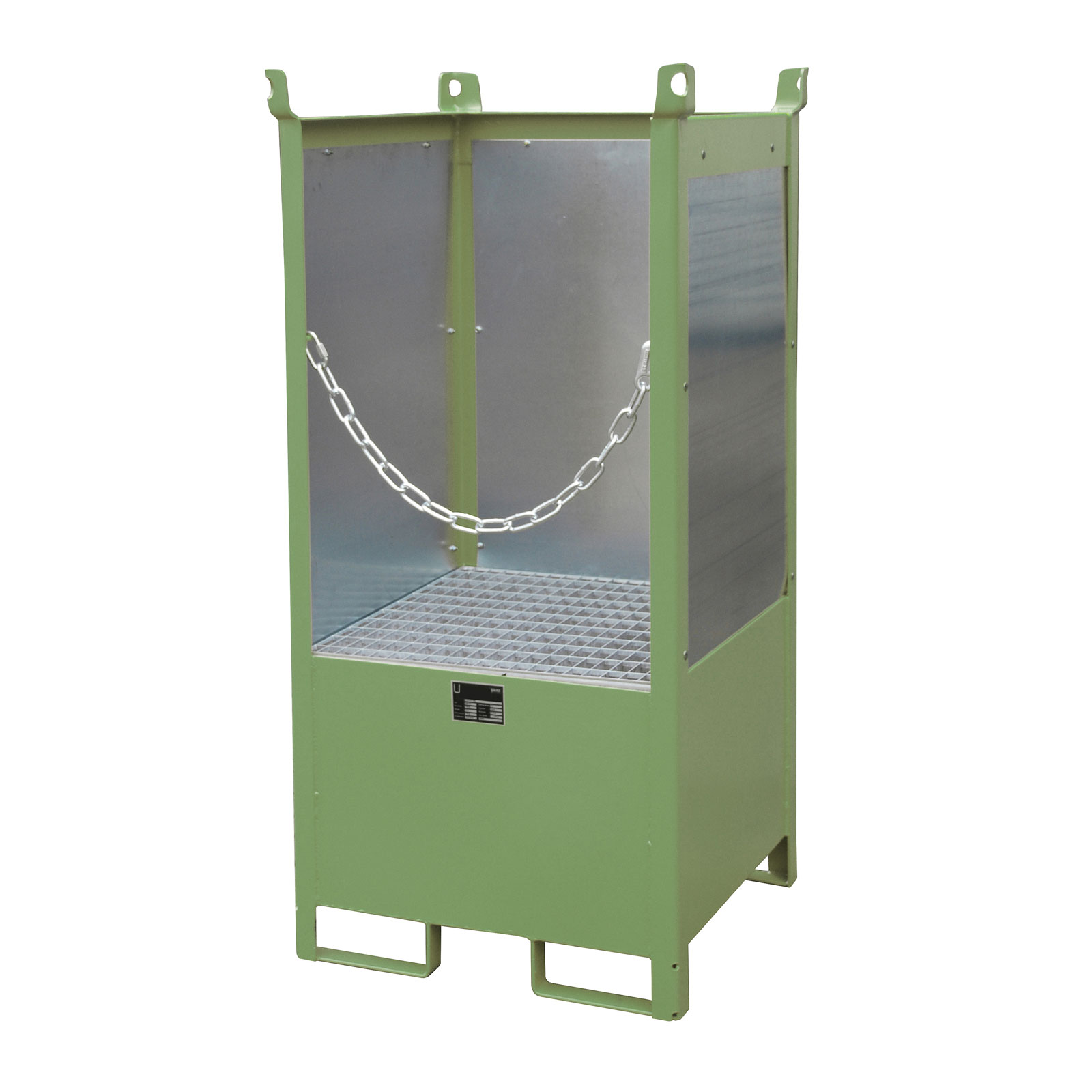 Bauer Fass-Stapelpalette FSP-1 G, lackiert, Resedagrün