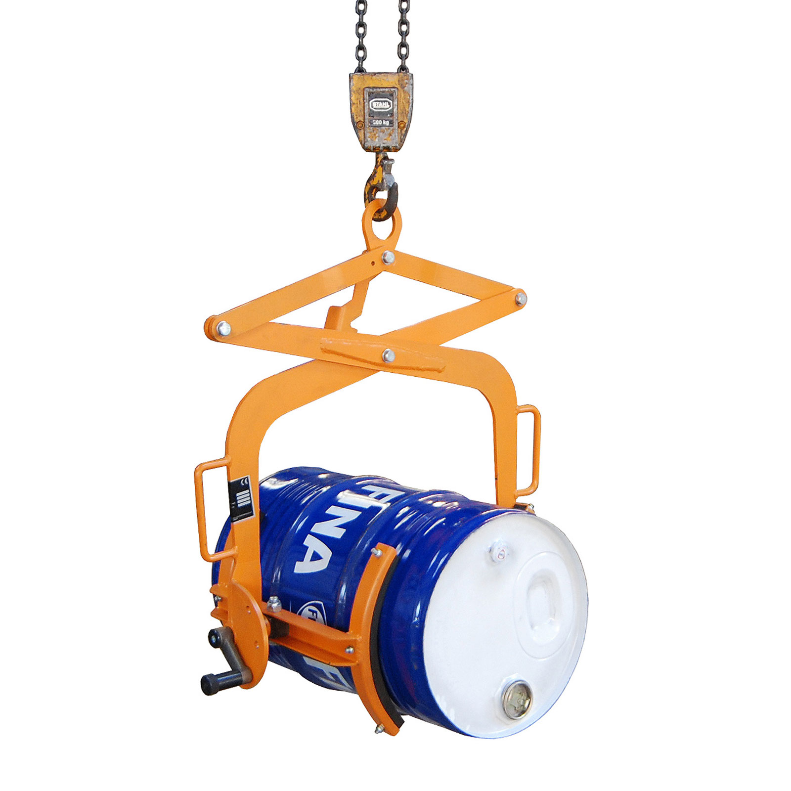 Bauer Fasswendezange FWZ-60, lackiert, Gelborange