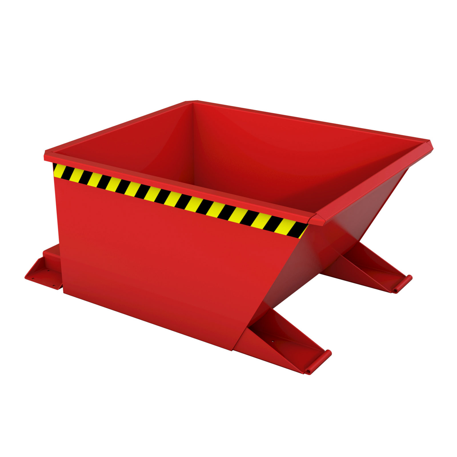 Bauer Kippbehälter GU-RZ 30, lackiert, Feuerrot