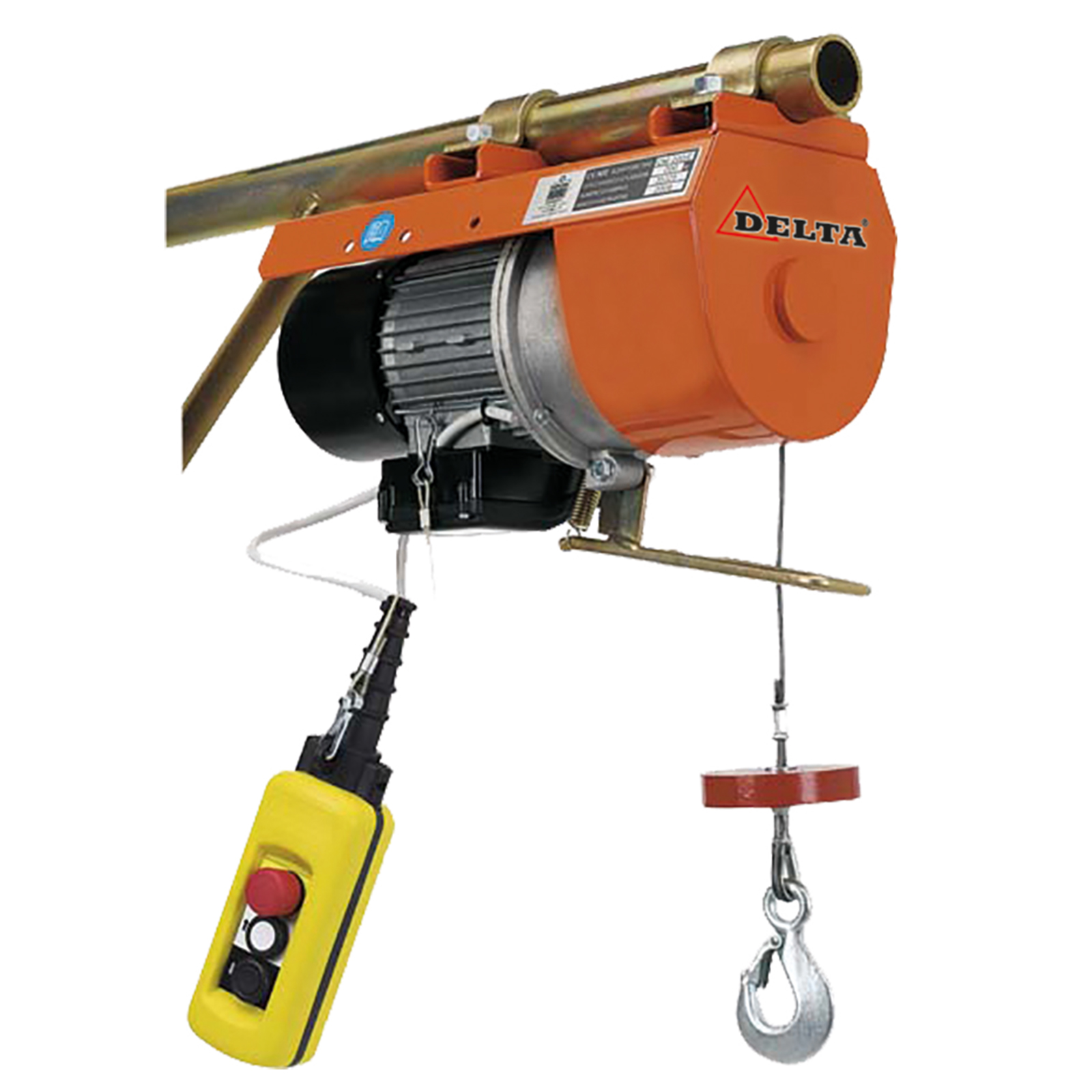 Delta Elektrische Seilwinde DM 230V Tragkraft 0,15t Hubhöhe 16m