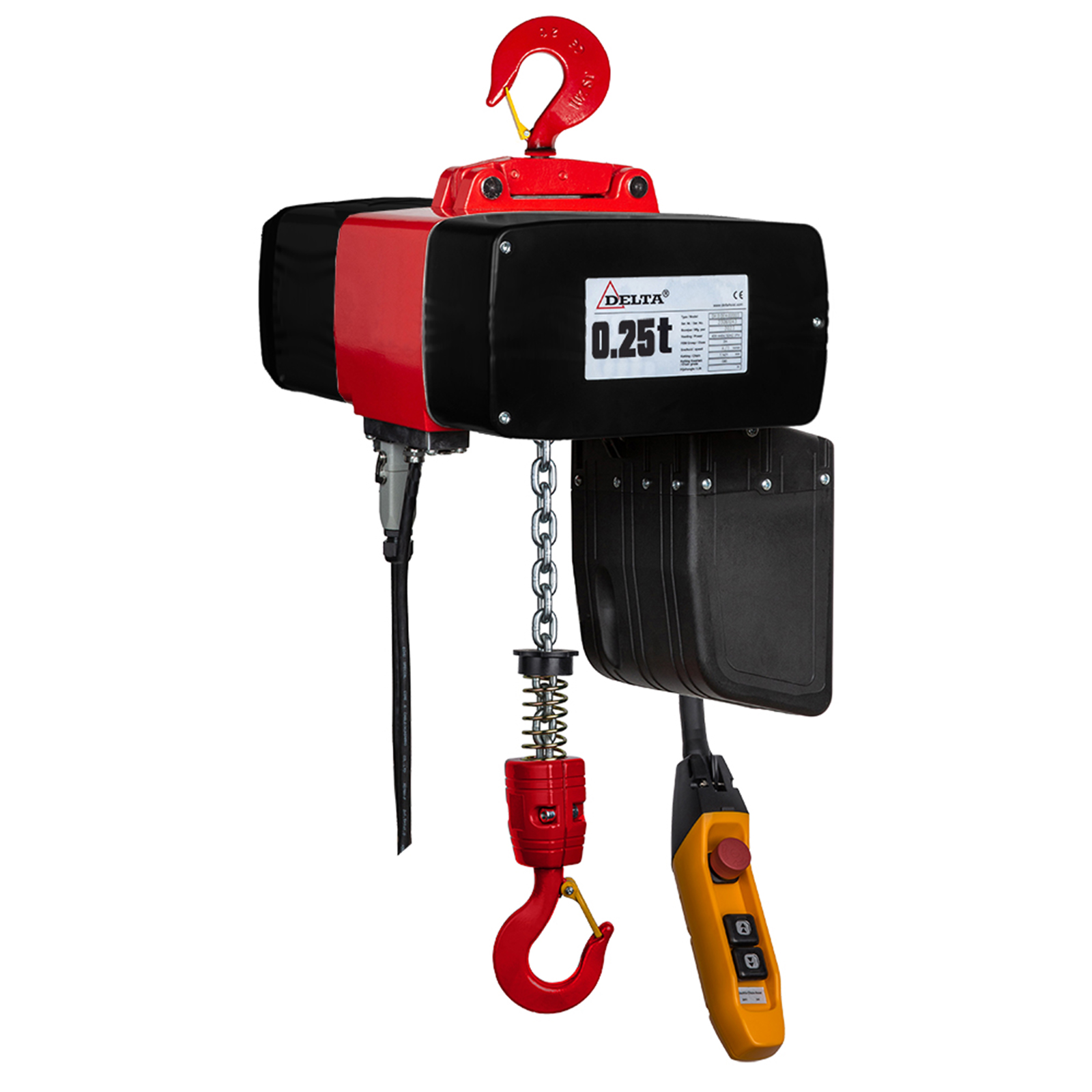 Delta Premium Elektrischer Kettenzug DMH Tragkraft 0,25t Hubhöhe 6m Kettenstränge 1