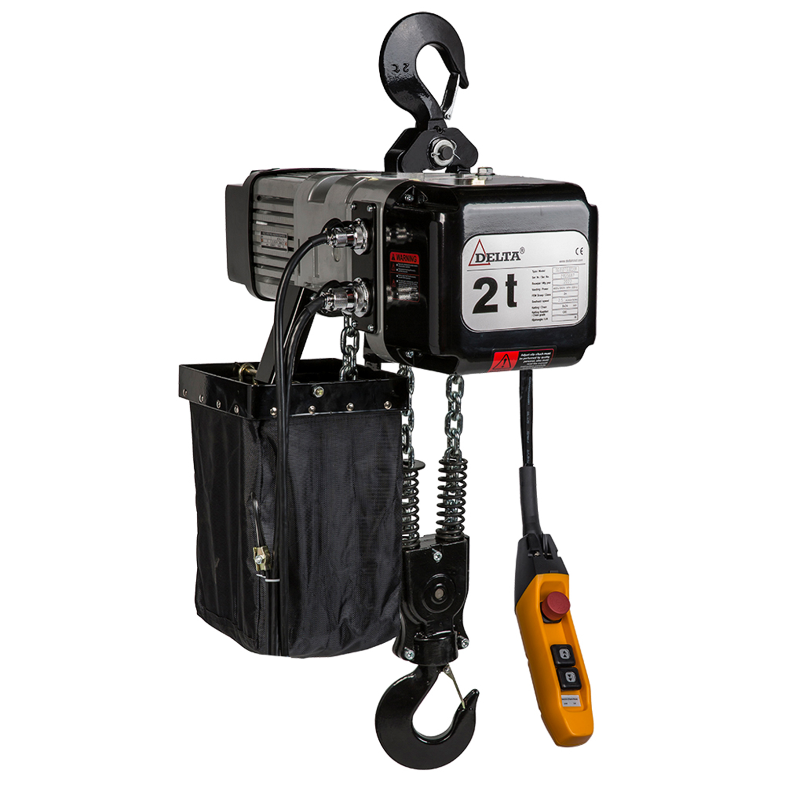 DELTA Elektrischer Kettenzug DTS – 400V - Tragkraft 2,0t Hubhöhe 10m 2 Geschwindigkeiten 2 Kettenstränge