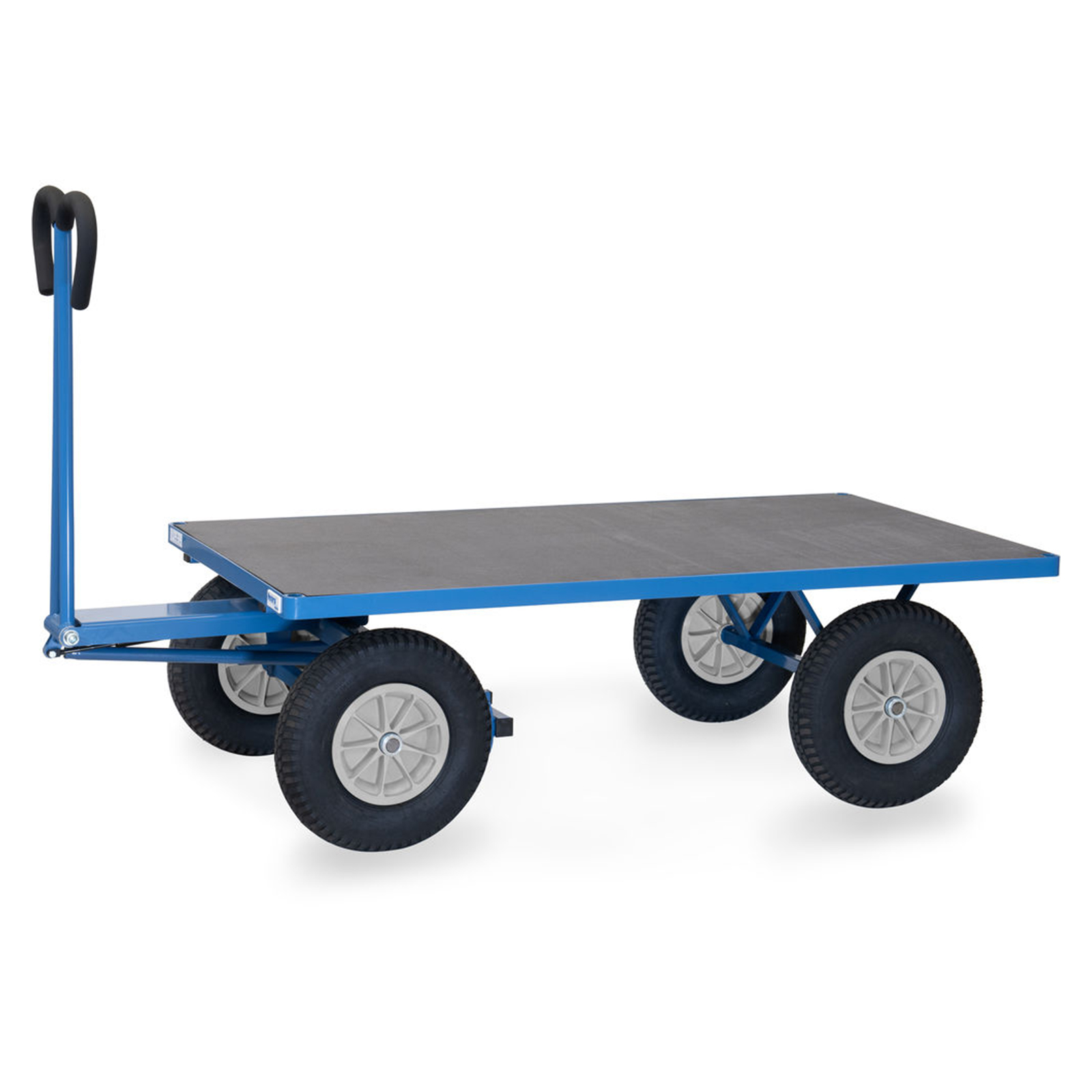 Fetra Handpritschenwagen mit Polyurethanbereifung, 1600x900mm Ladefläche 750kg Tragkraft