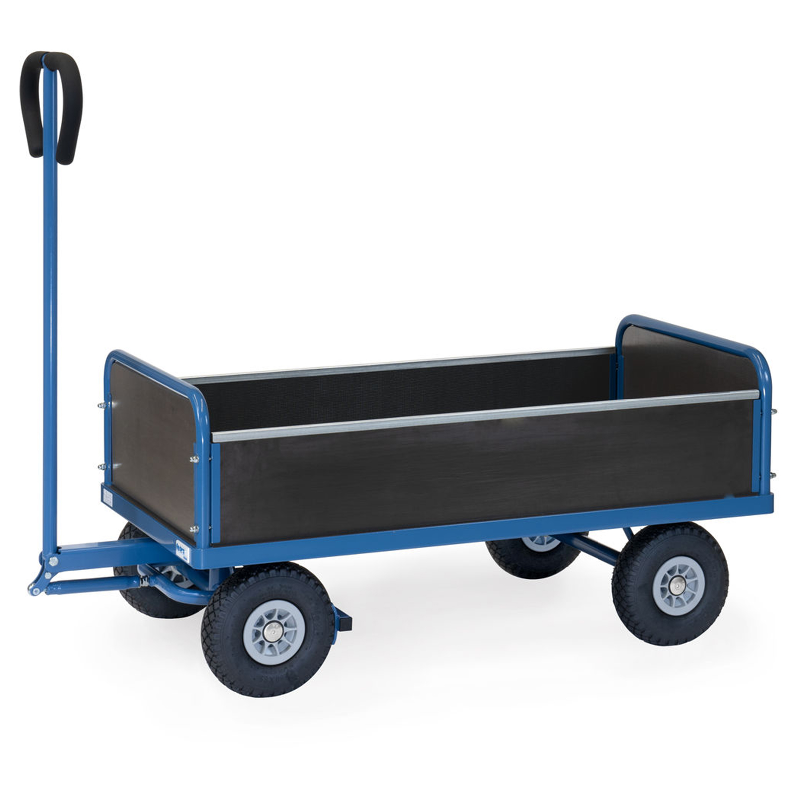 Fetra Handwagen 2-Achser mit Bordwänden und Polyurethanbereifung