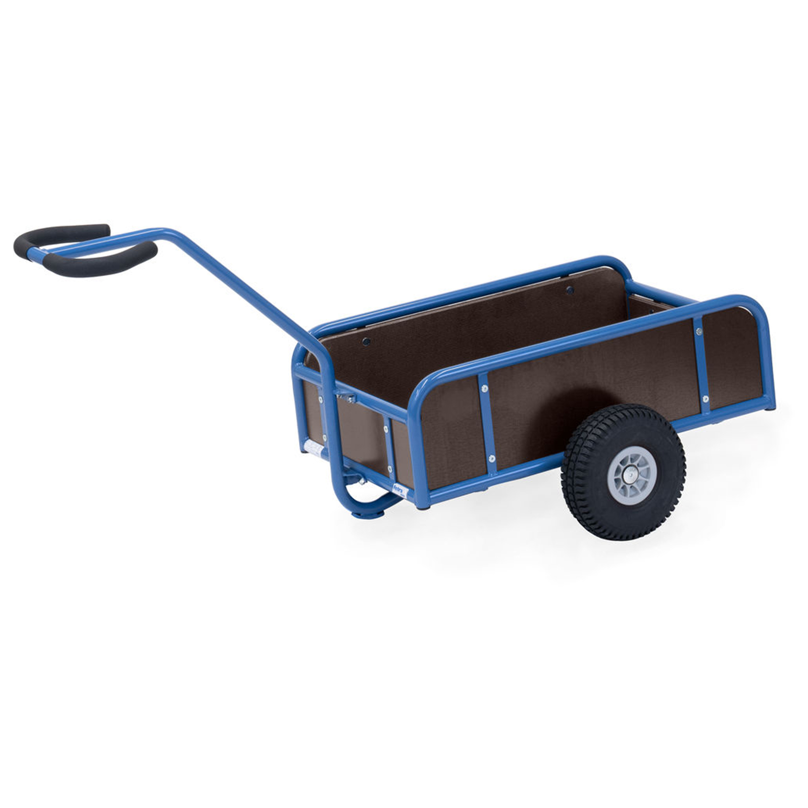 Fetra Handwagen mit 4 Wänden und Polyurethanbereifung, 795x445mm Ladefläche