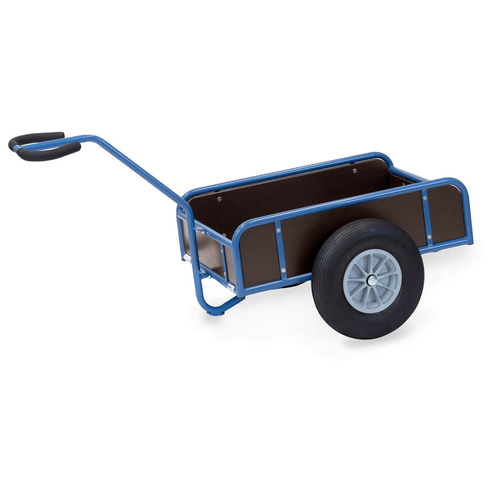 Fetra Handwagen mit 4 Wänden und Polyurethanbereifung, 845x545mm Ladefläche