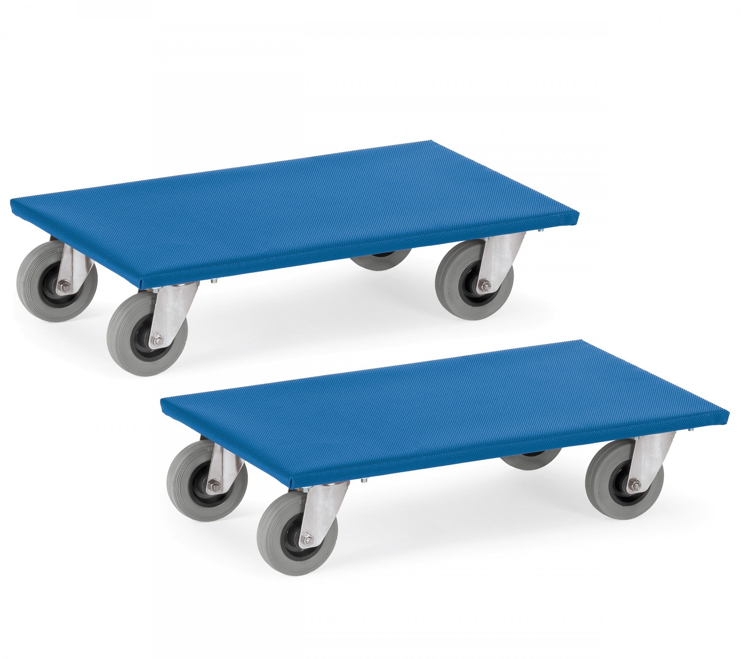 Fetra Möbelroller 2er-Set Vollgummi-Bereifung