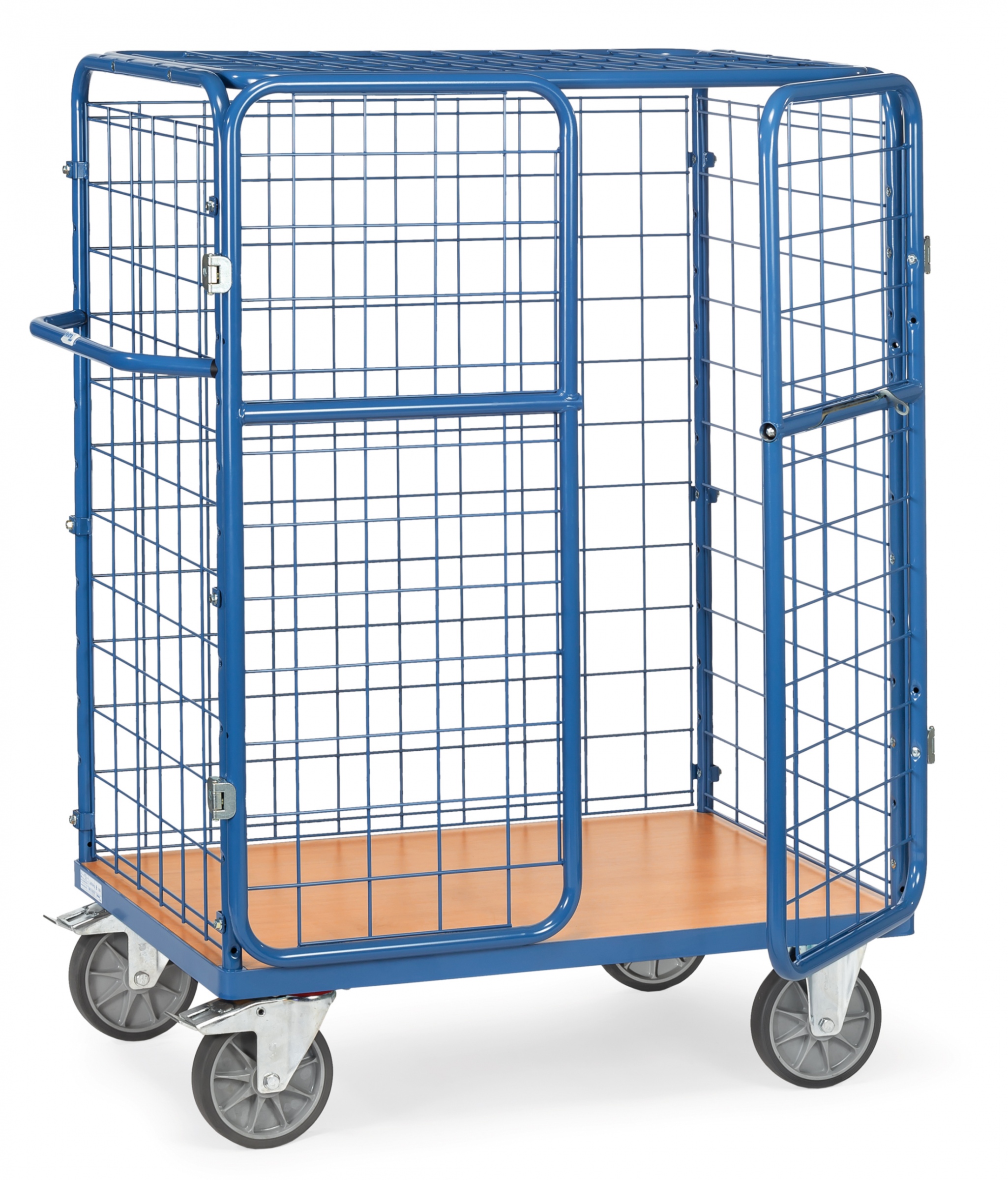 Fetra Paketwagen mit Wänden, Tür und Dach aus Drahtgitter, 1500 mm hoch