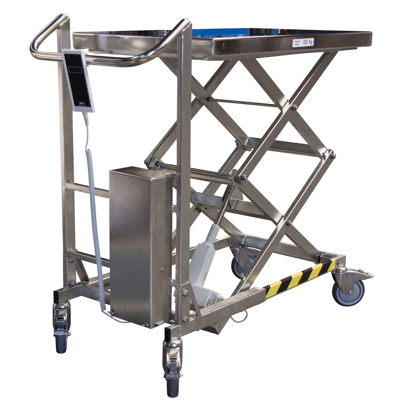 Fimm elektrischer Scherenhubtisch aus Edelstahl mit 100kg Tragkraft