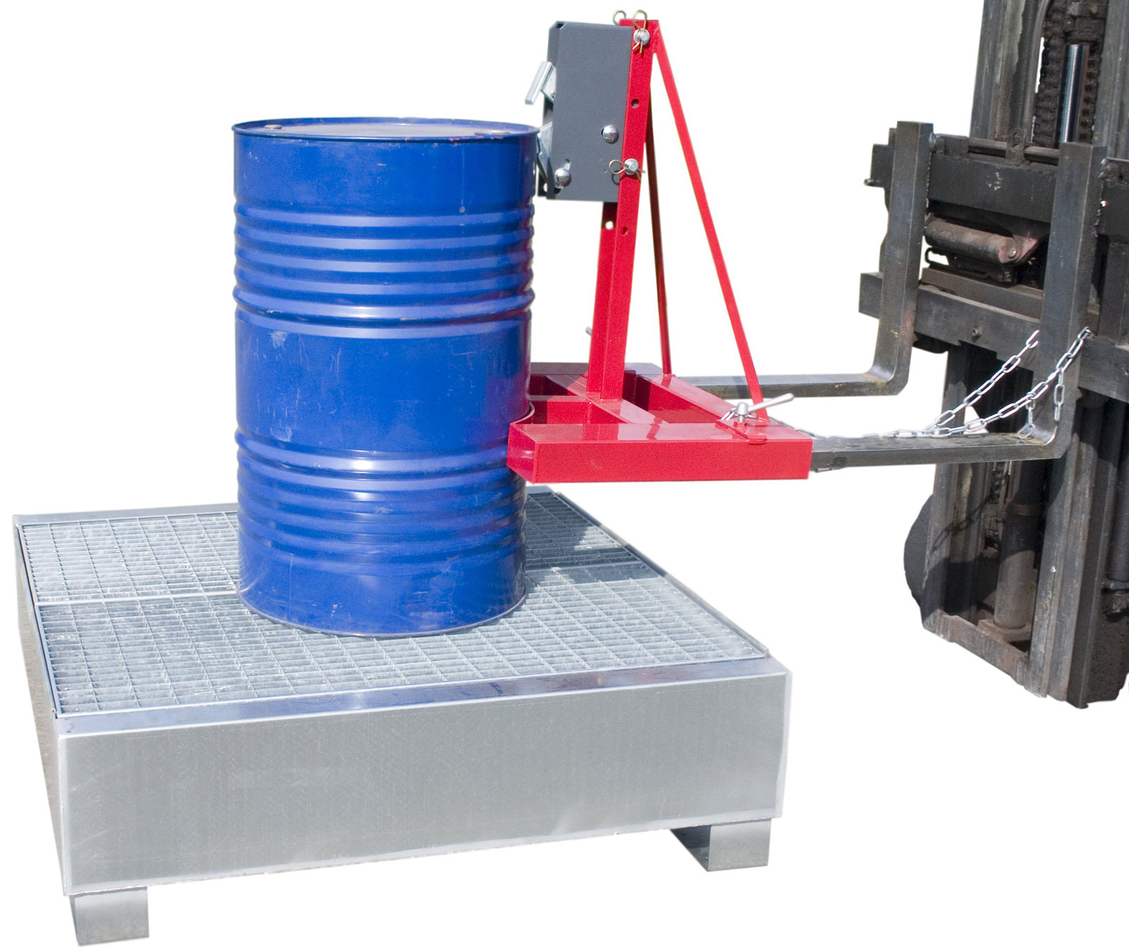 Manuvit Automatische Fasszange für 1 Metall und Kunststofffass Tragkraft bis 1000kg