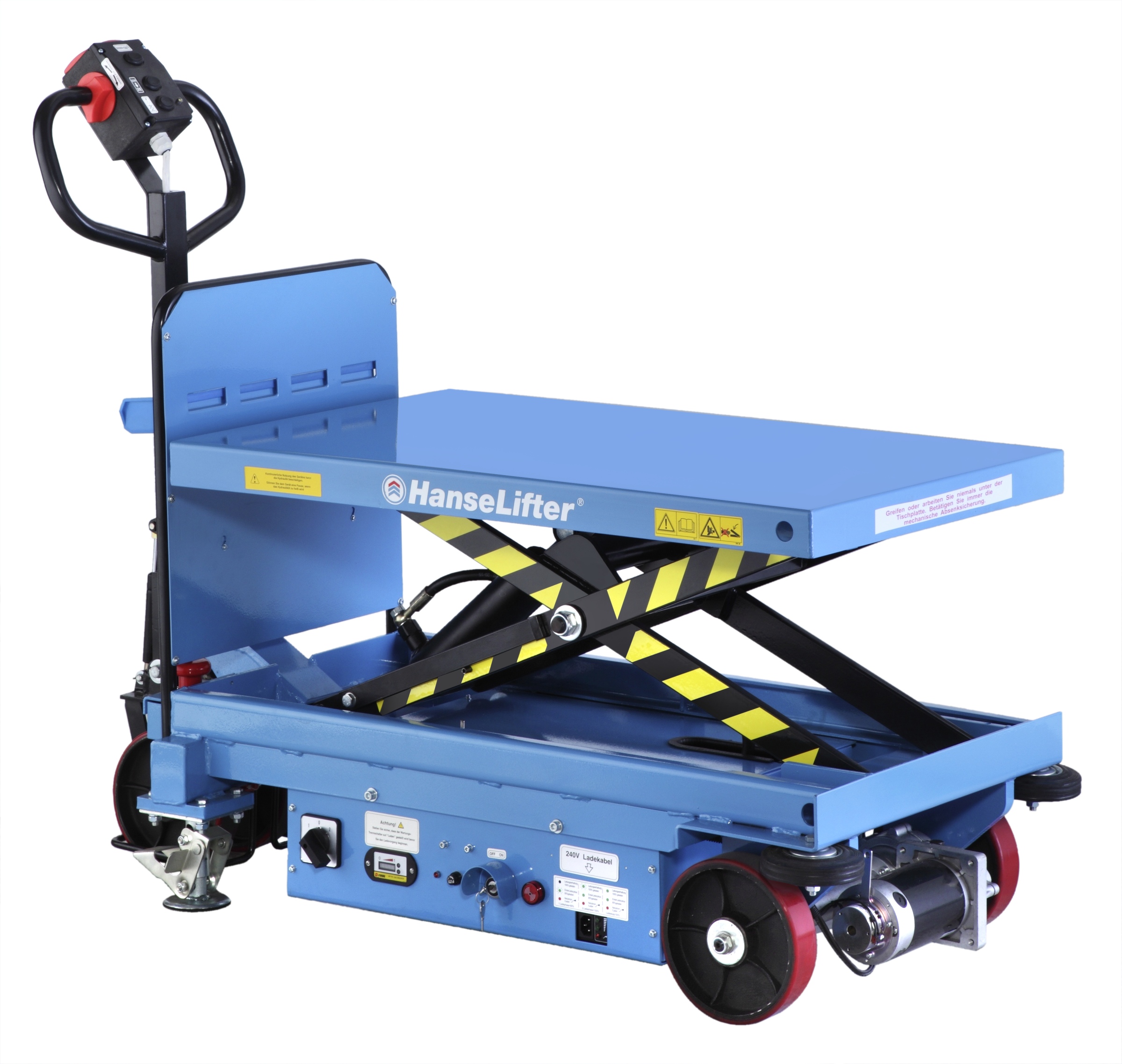 Hanselifter elektrischer Hubtischwagen E-SPA500 Hubhöhe 1000mm Tragkraft 500kg