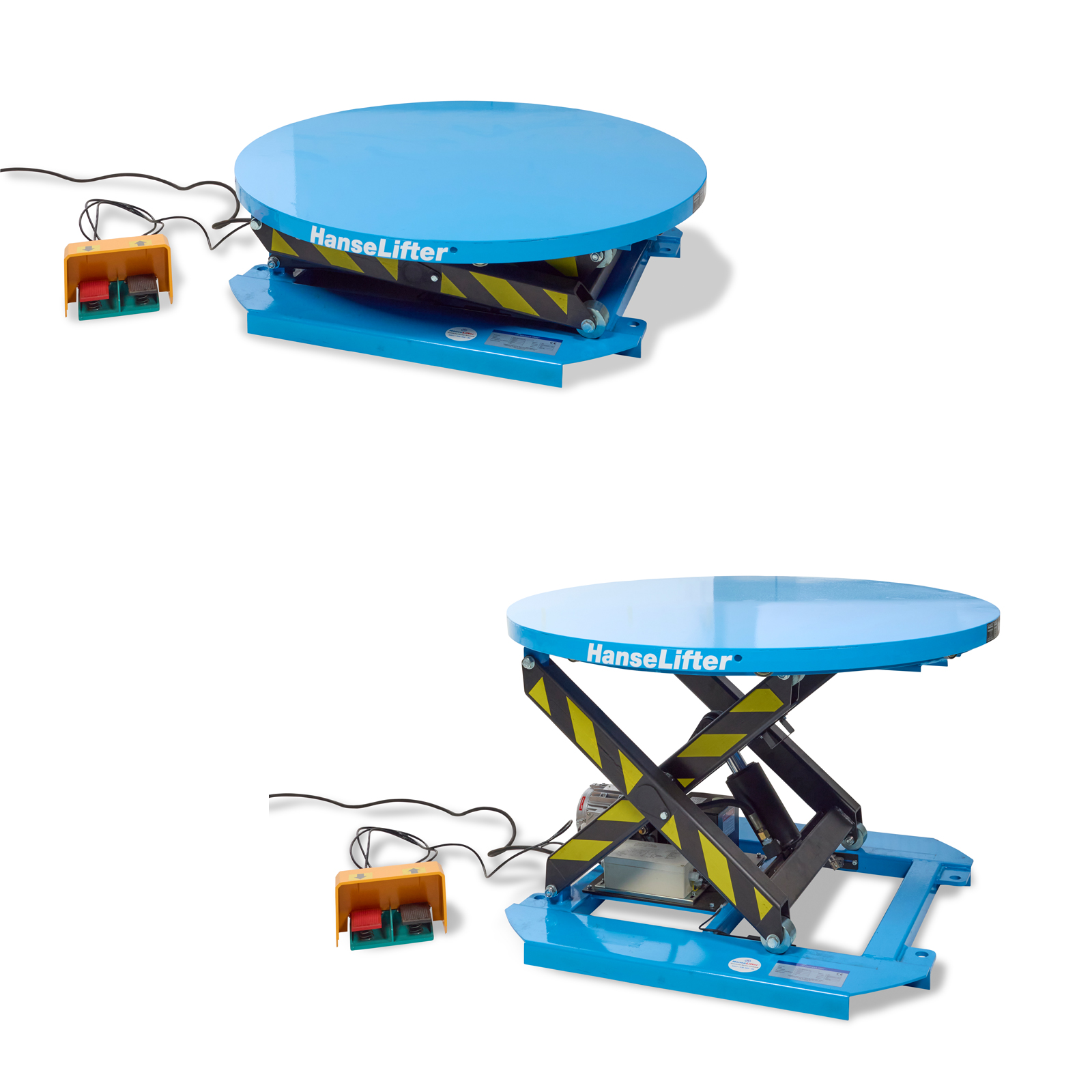 Hanselifter Stationärer Hubtisch mit drehbarer Plattform Hubhöhe 700mm Tragkraft 1000kg