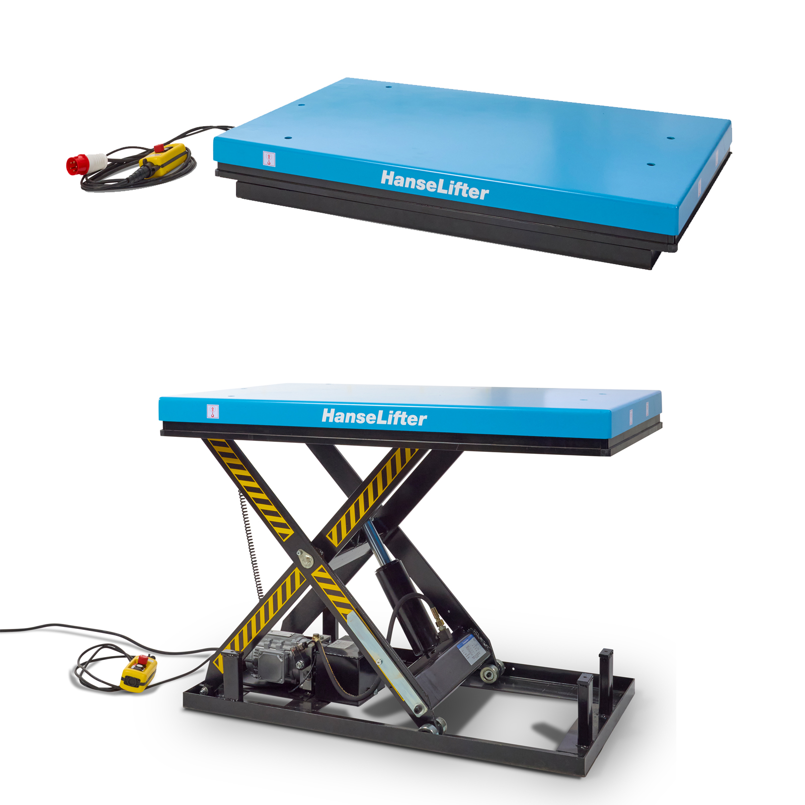 Hanselifter Stationärer Scherenhubtisch HIW bis Hubhöhe 1400mm Tragkraft 4000kg