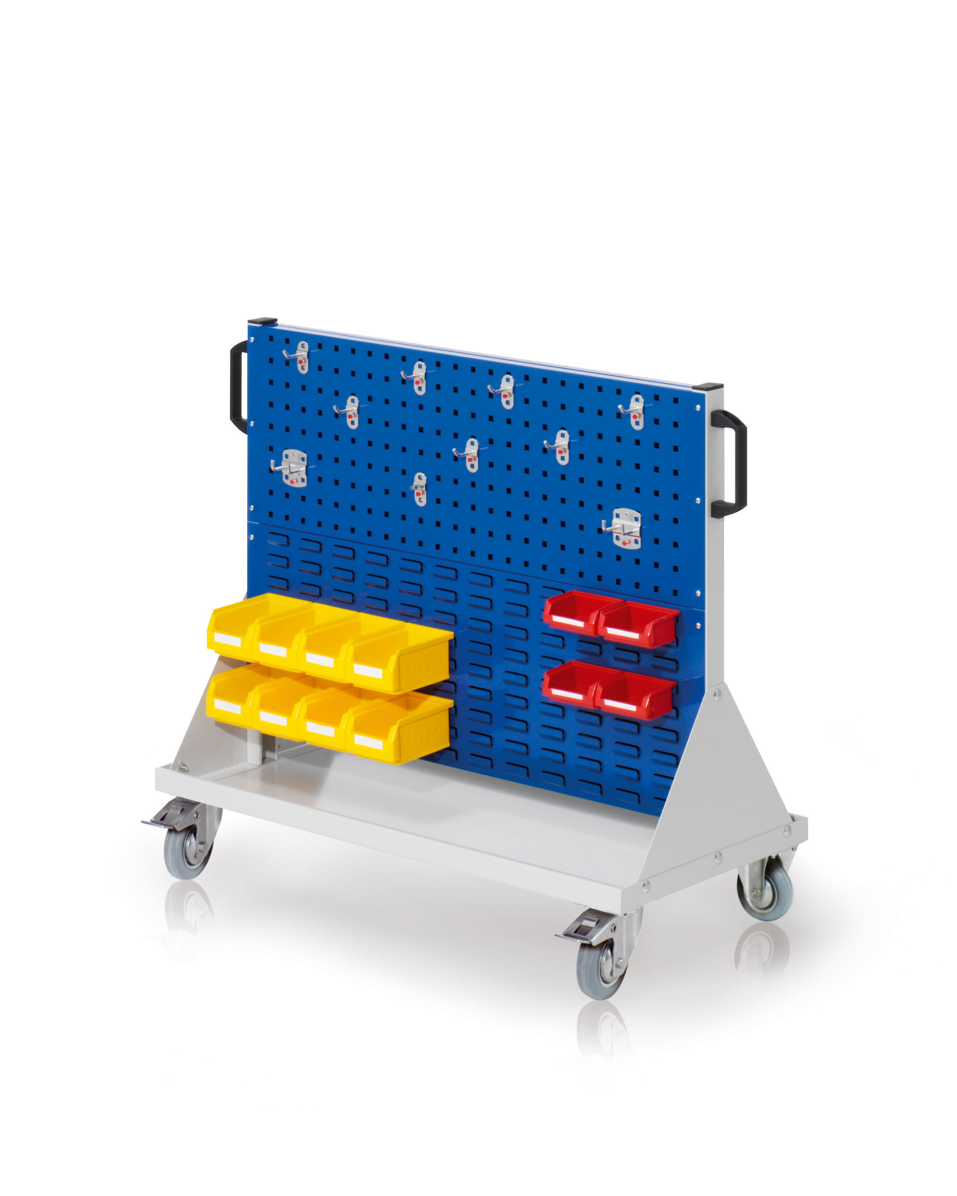 Kappes RasterMobil® Größe #2 - 1000x890x500mm - 2x Lochplatte und 2x Schlitzplatte 26-teilig - enzianblau