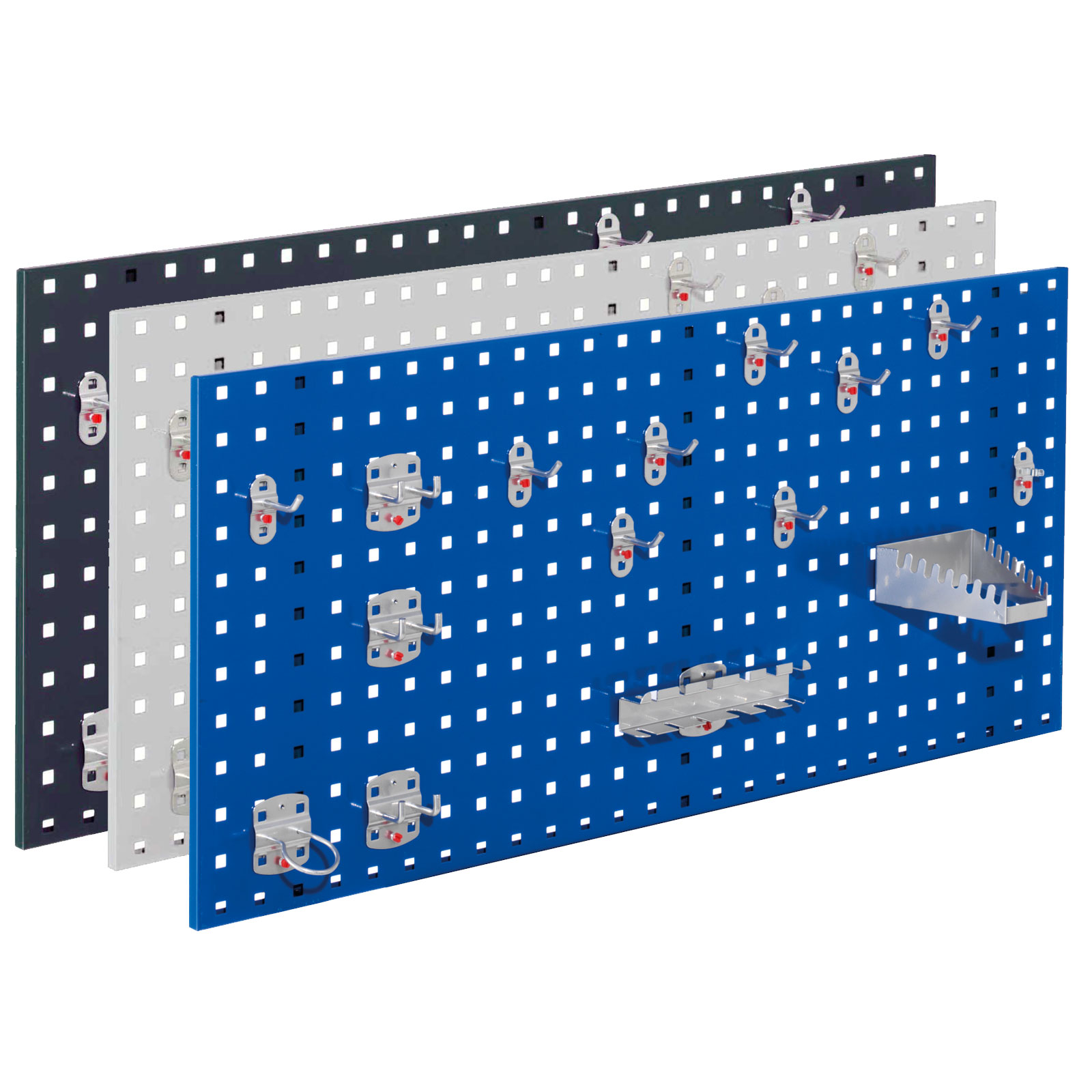 Kappes ®RasterPlan Einsteigerset #1 1x Lochplatte 1000x450mm 1x Werkzeughaltersortiment 15-teilig