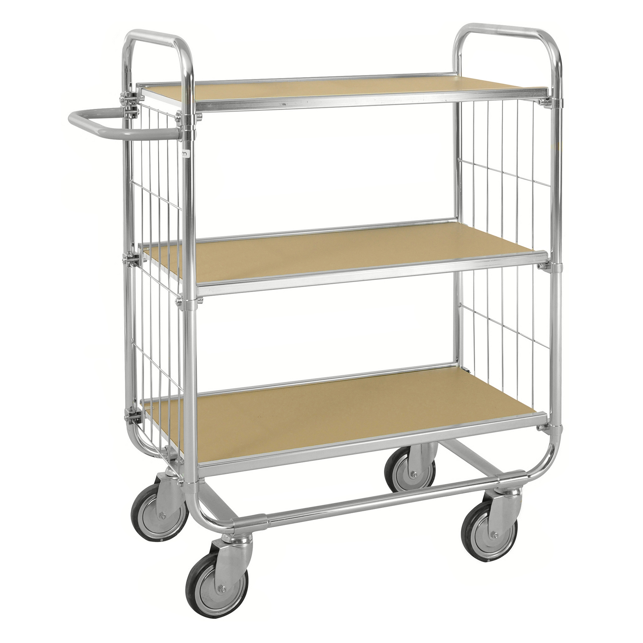 Kongamek ESD-Etagenwagen Serie 8000-M mit 3 Etagen 750x425mm Ladefläche mit Bremse