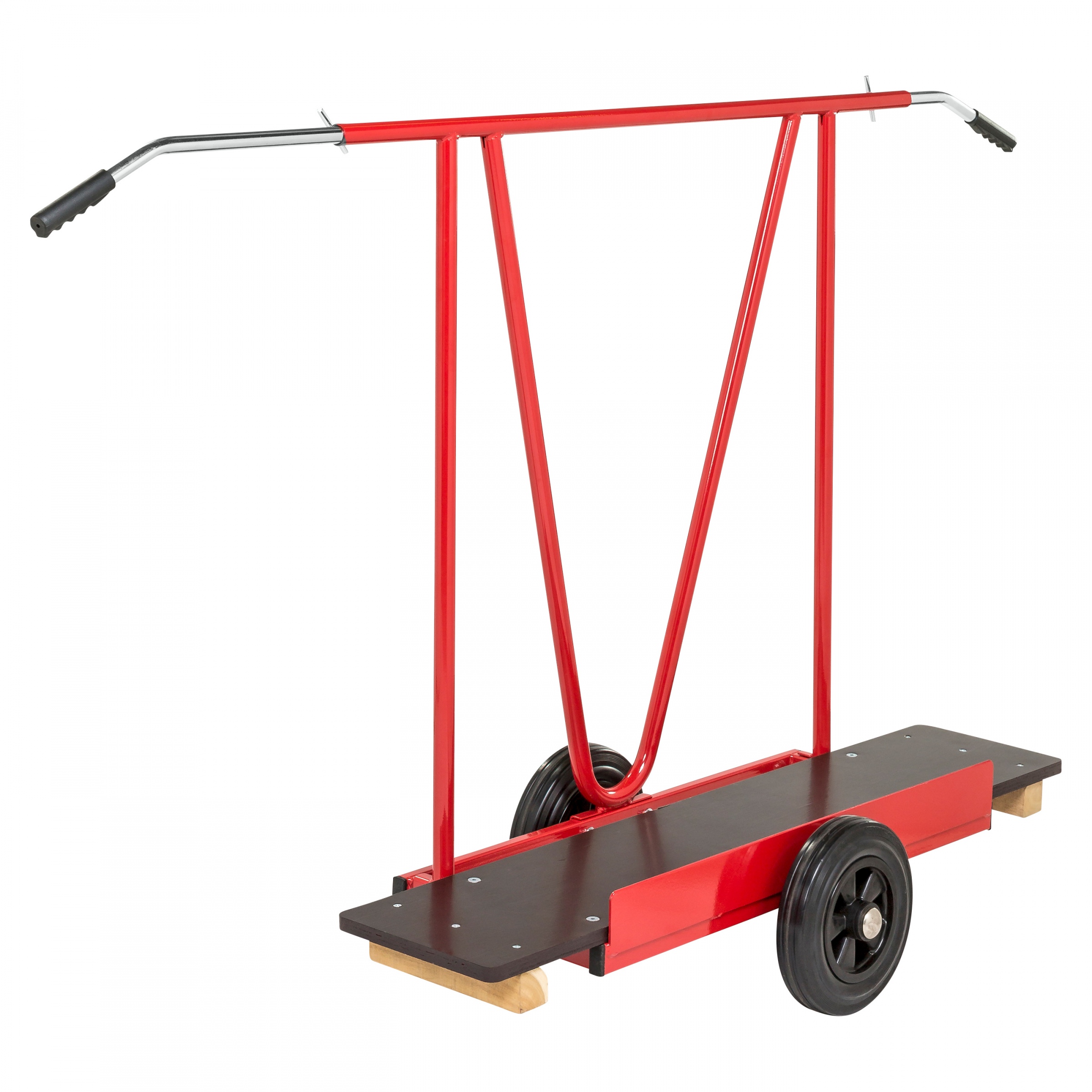 Kongamek Plattenwagen pulverbeschichtet in rot 1707x540x1122mm mit Luftbereifung