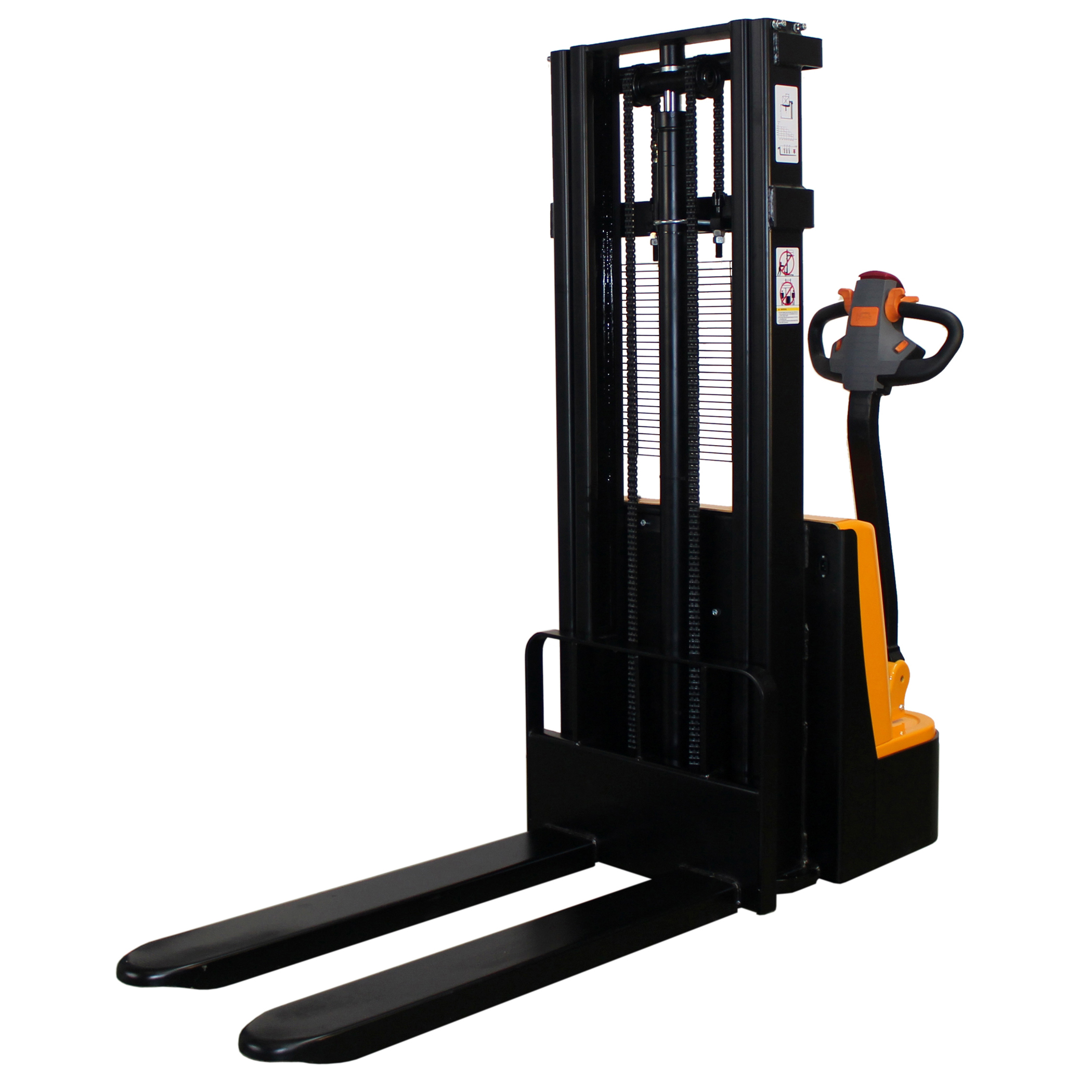 qteck Elektrischer Hochhubwagen HME-Serie 24V PU/Tandem 1150mm Gabellänge 90-2500mm Hubhöhe mit 1500kg Hubkraft