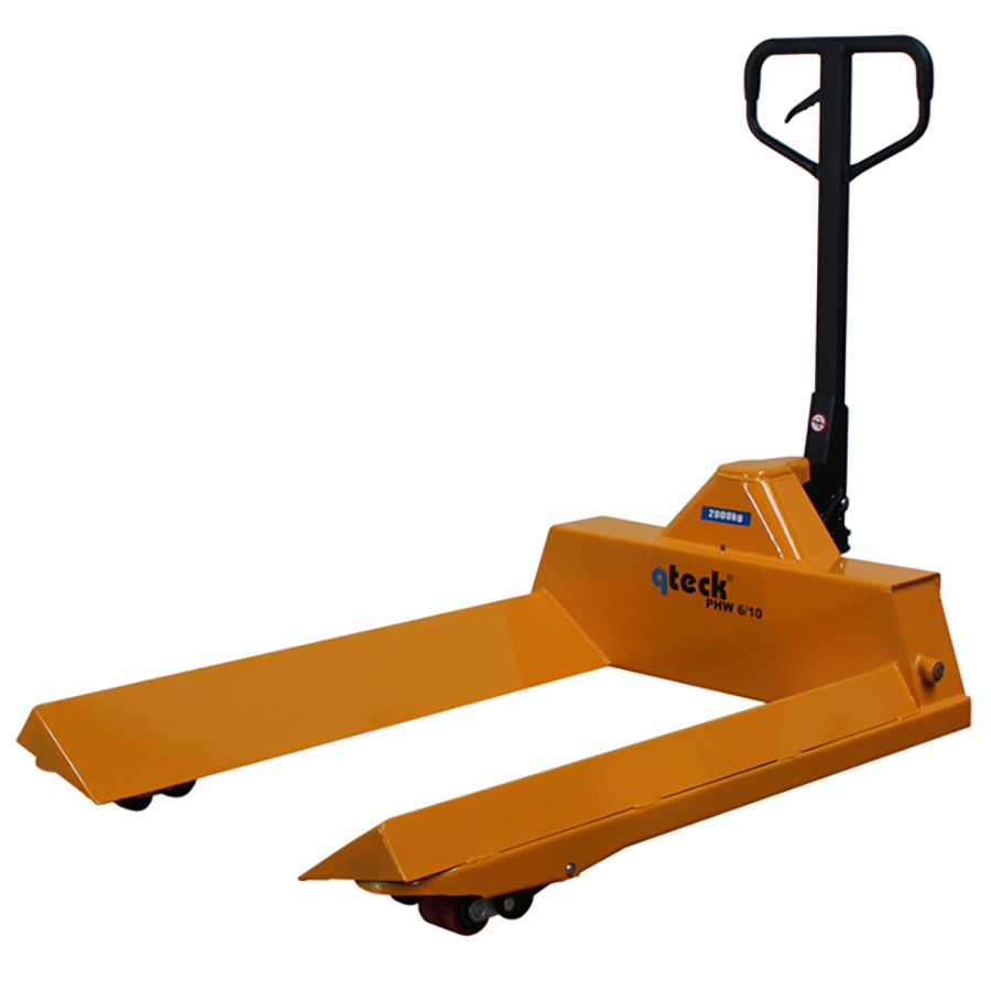 qteck Prismenhubwagen PWH-Serie 1150mm Gabellänge für Rollen-Ø 600-1600mm