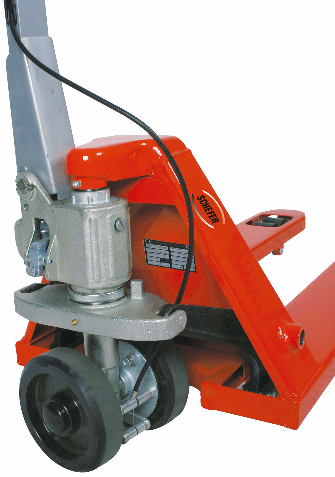 Schefer Gabelhubwagen Fahr- und Feststellbremse für Premium-Modelle