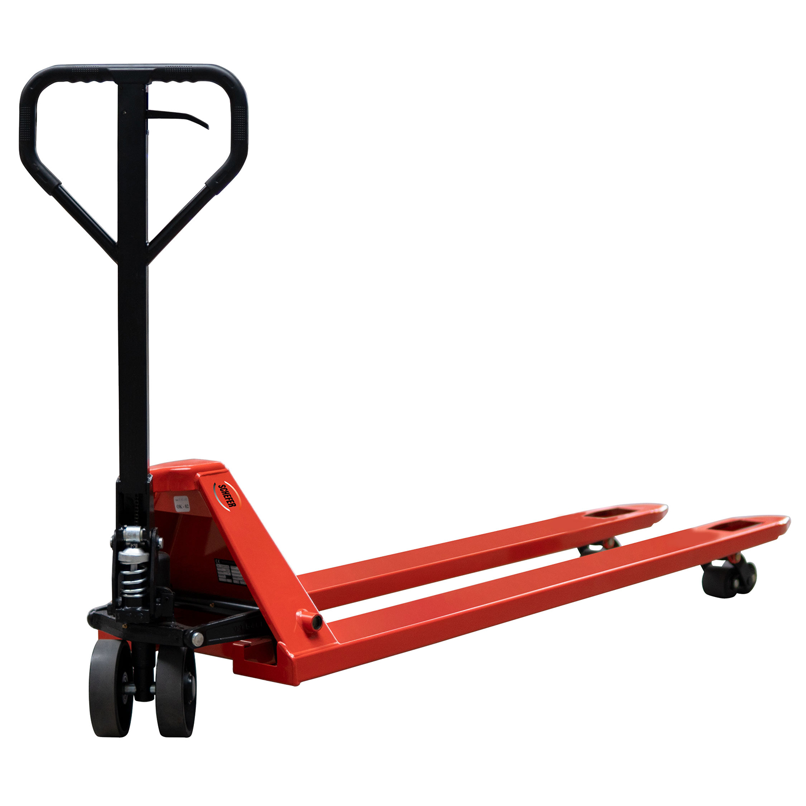 Schefer Gabelhubwagen Premium mit Schnellhub / Sonderlänge Tragkraft 2000kg Gabellänge 1800mm