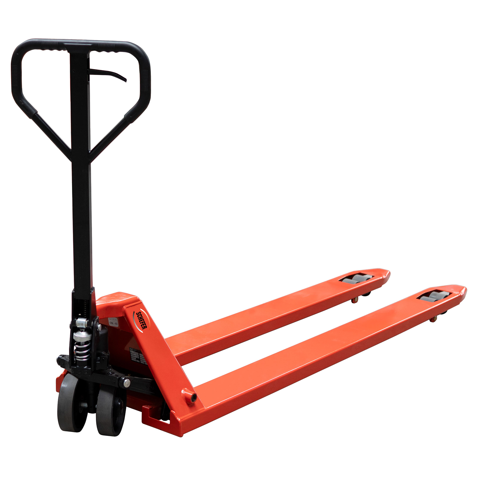 Schefer Gabelhubwagen Premium mit Schnellhub / Sonderlänge Tragkraft 2000kg Gabellänge 2000mm