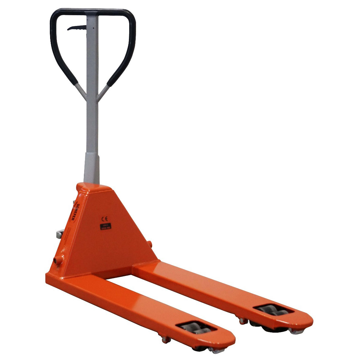 Schefer Gabelhubwagen Premium mit Schnellhub und Polyurethan Lenkrädern Tragkraft 2500kg