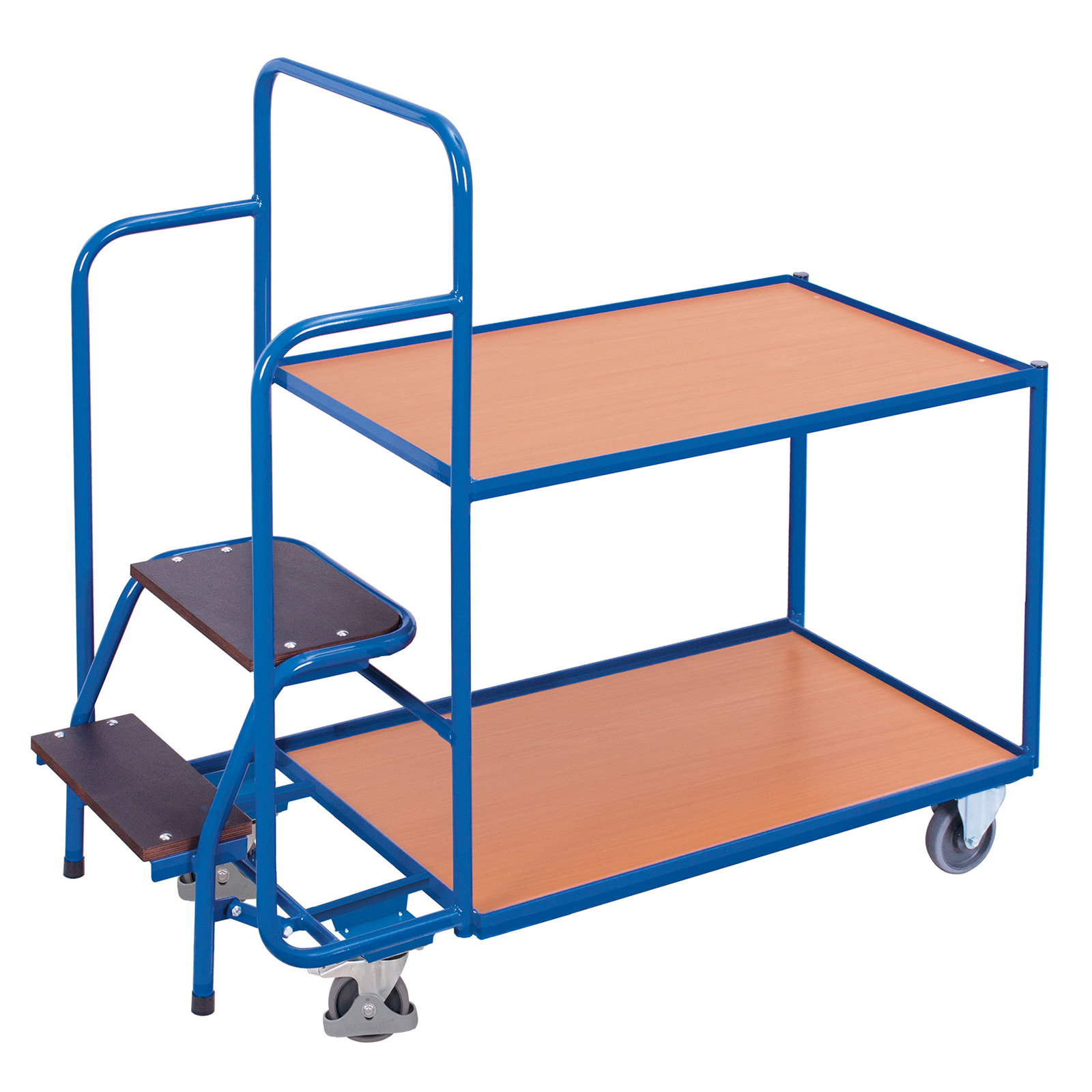 VARIOfit Kommissionierwagen mit 2 Ladeflächen, niedrig