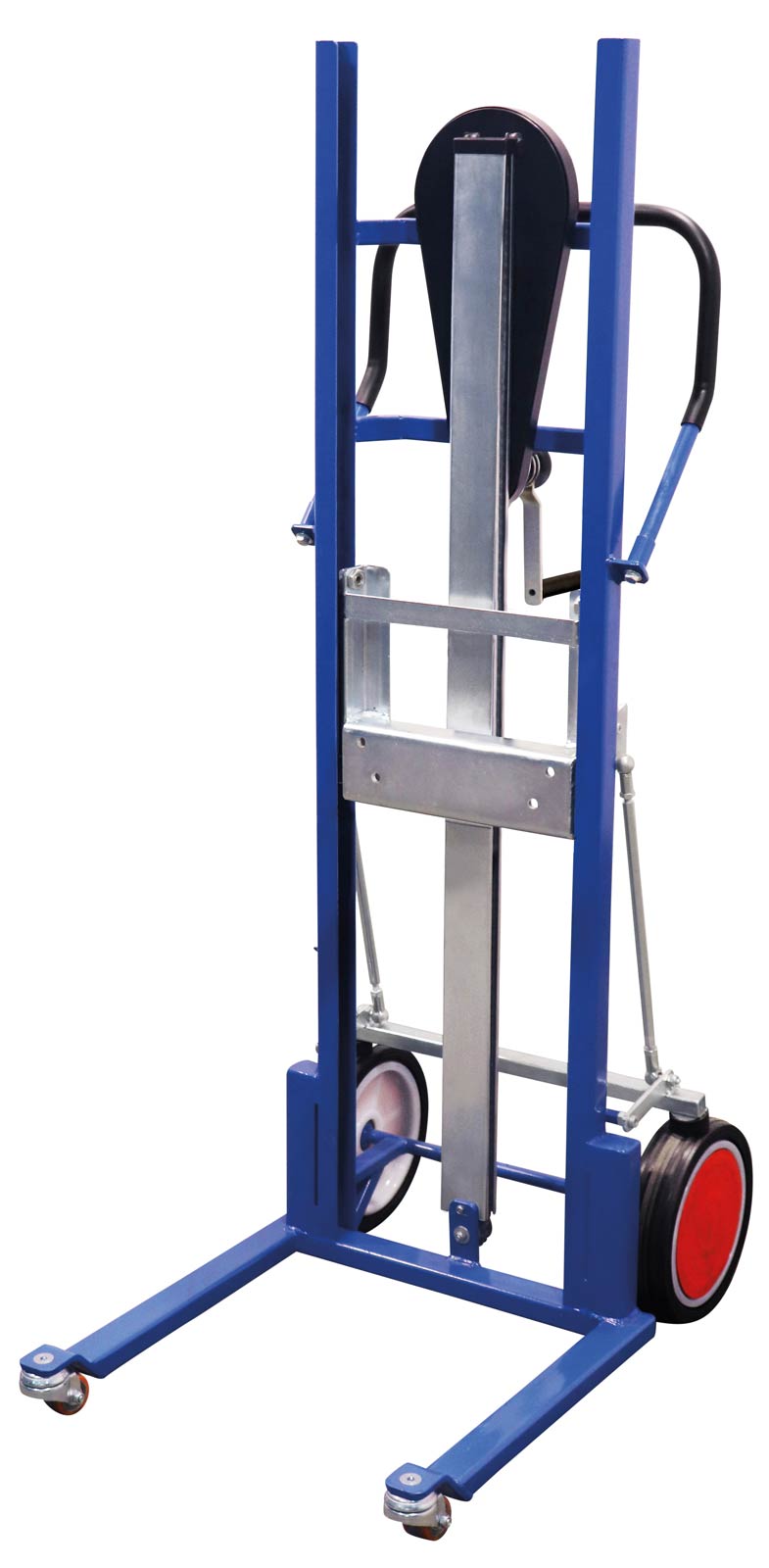 VARIOfit Materialheber Tragkraft 250kg Vollgummibereifung Enzianblau RAL 5010