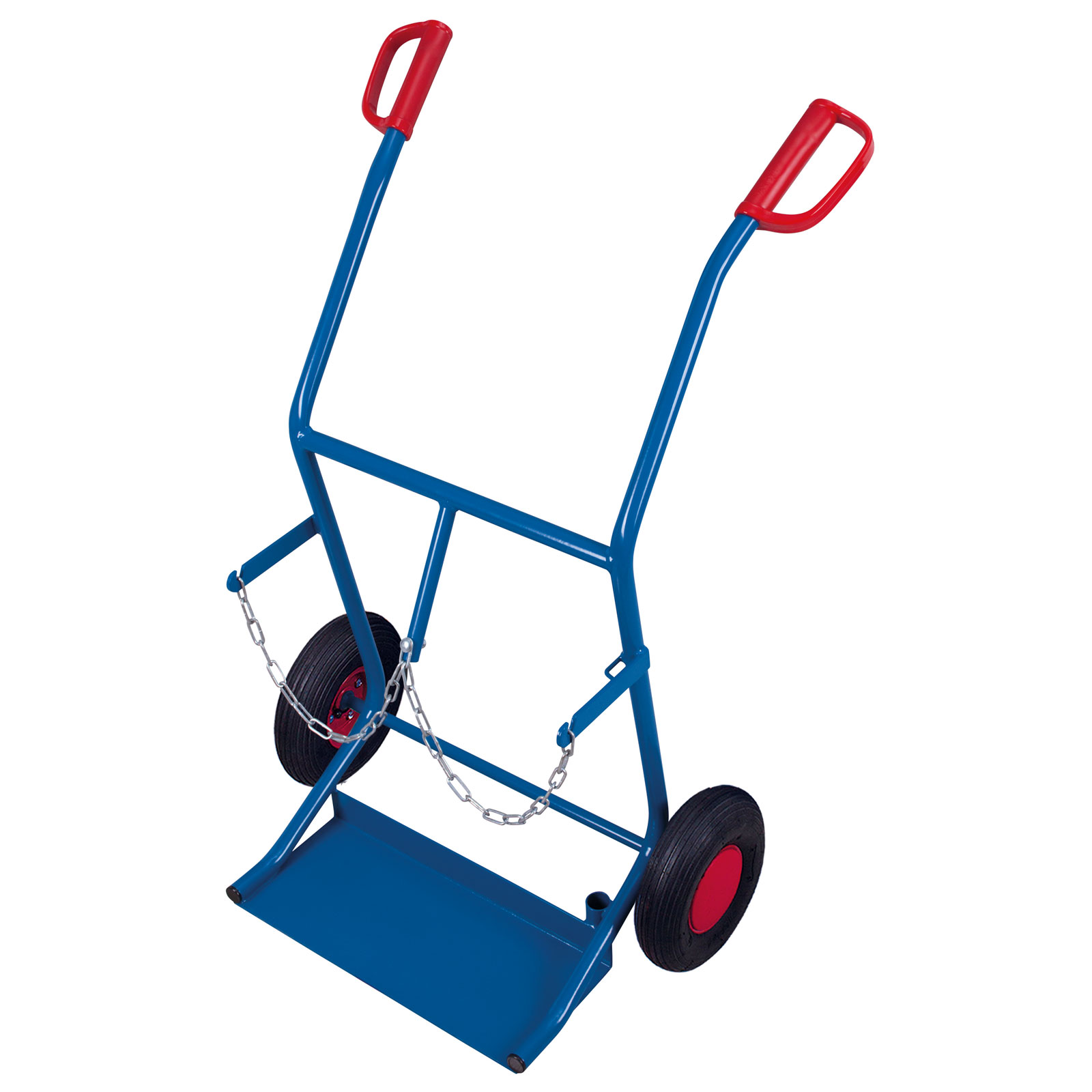 VARIOfit Stahlflaschenkarre 100kg Traglast für 2 Flaschen a 20 Liter