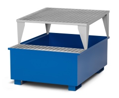 RR Industrietechnik Typ RTA-11 Auffangwannen für IBC aus Stahl mit Abfüllbereich