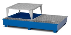 RR Industrietechnik Typ RTA-21 Auffangwannen für IBC aus Stahl mit Abfüllbereich
