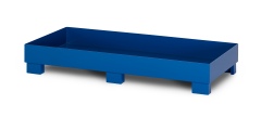 RR Industrietechnik Auffangwanne aus Stahl für 3x 200 Liter Fass ohne Gitterrost