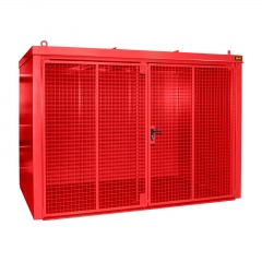 Bauer Gasflaschen-Container GFC-B M4, Feuerrot für 60x Gasflaschen Ø 230 mm