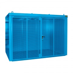 Bauer Gasflaschen-Container GFC-B M4, Lichtblau für 60x Gasflaschen Ø 230 mm