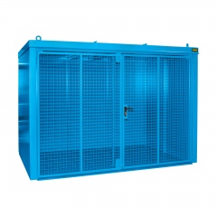Bauer Gasflaschen-Container GFC-B M5, Lichtblau für 96x Gasflaschen Ø 230 mm