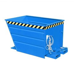 Bauer Kippbehälter mit Hebelverschluß VG 550, lackiert, Lichtblau