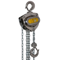 DELTA INOX Edelstahl Stirnradkettenzug mit Edelstahl Last- und Handkette Tragkraft 0,5-1,0t Hubhöhe 3-10m
