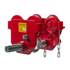 Delta Rot Haspelfahrwerk Tragkraft 0,5-5,0t Handkette 2,5-9,5m