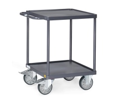 Fetra ESD Tischwagen Stahlblech Wannen Ladefläche 600x600mm