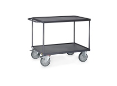 Fetra ESD Tischwagen Stahlblech Wannen Ladefläche 850x500mm