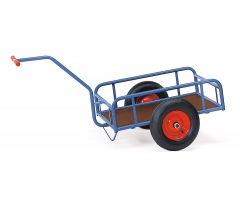 Fetra Handwagen mit Geländer 250mm hoch 795x445mm Ladefläche Luftbereifung