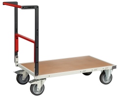FIMM Plattformwagen mit umklappbarer Rückenlehne Ladefläche 1000x595mm Tragkraft 250kg