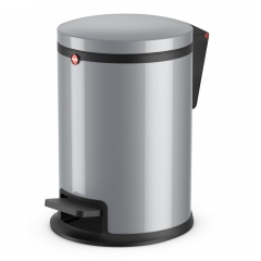 Hailo Pure M Tret-Abfalleimer Silber