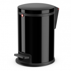 Hailo Pure M Tret-Abfalleimer Schwarz