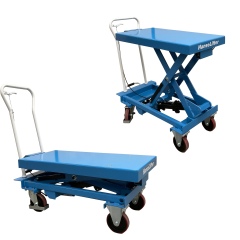 Hanselifter manueller mobiler Hubtisch mit Waage SPA500W Hubhöhe 12020mm  Tragkraft 500kg